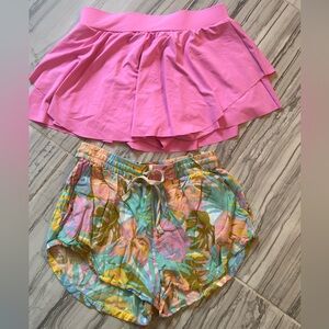 Billabong and hot pink skirt bundle
